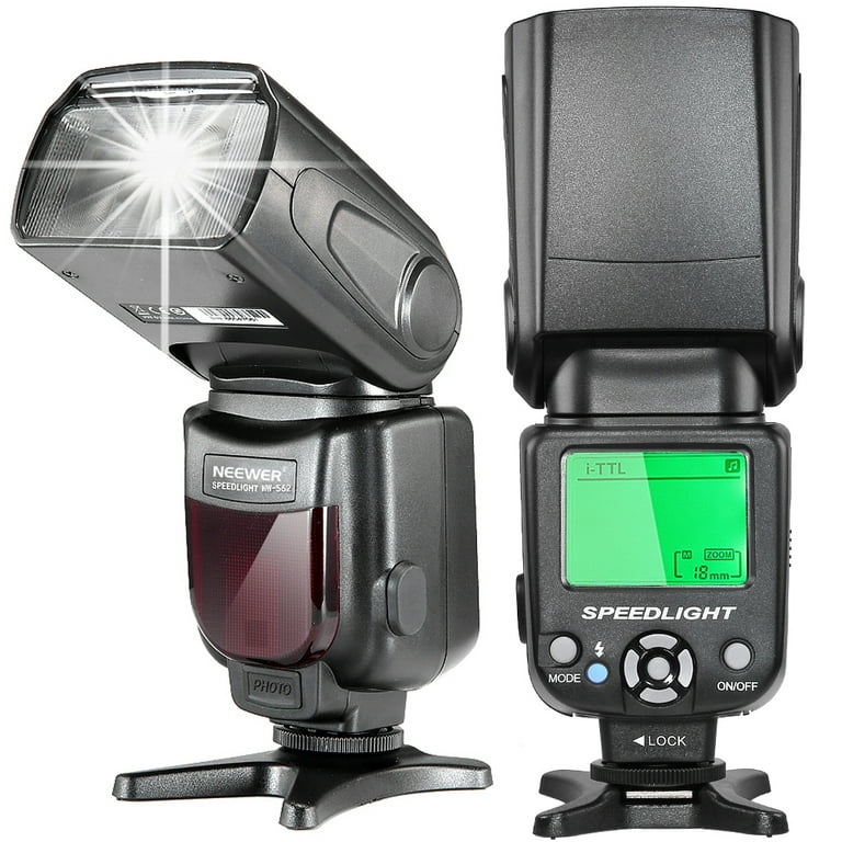Me preparé pila rigidez Neewer i-TTL Speedlite Flash with LCD Display for Nikon DSLR  Cameras(NW-562) - Walmart.com