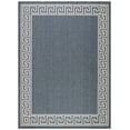 thumbnail image 2 of SAFAVIEH Bermuda Malanie Geometric Bordered Indoor/Outdoor Area Rug Dark Blue/Ivory, 8' x 10', 2 of 11
