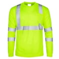 thumbnail image 4 of MNCEKFOD Summer T Shirts for Men 2025 Absorbent Quick Dry Tops Outdoor Construction Tooling Reflective Strip Relaxed Fit Mens Tops Light Green L, 4 of 4