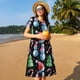 thumbnail image 4 of Balery Disco Mirror Ball Snowman Vestidos sueltos de manga corta para mujer, vestidos de verano 2025, vestidos casuales de corte A con vuelo., 4 of 6