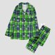 thumbnail image 2 of Puyaiuu Women 2 Piece Christmas Satin Pajama Set Cute Print Long Shirt Loose Shorts Matching Set Loungewear Gift, 2 of 7