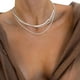 thumbnail image 1 of Collar de la Mujer Dainty Collar de Oro Chapado en Oro Cadena Collares Gargantilla Collares en capas, 1 of 8