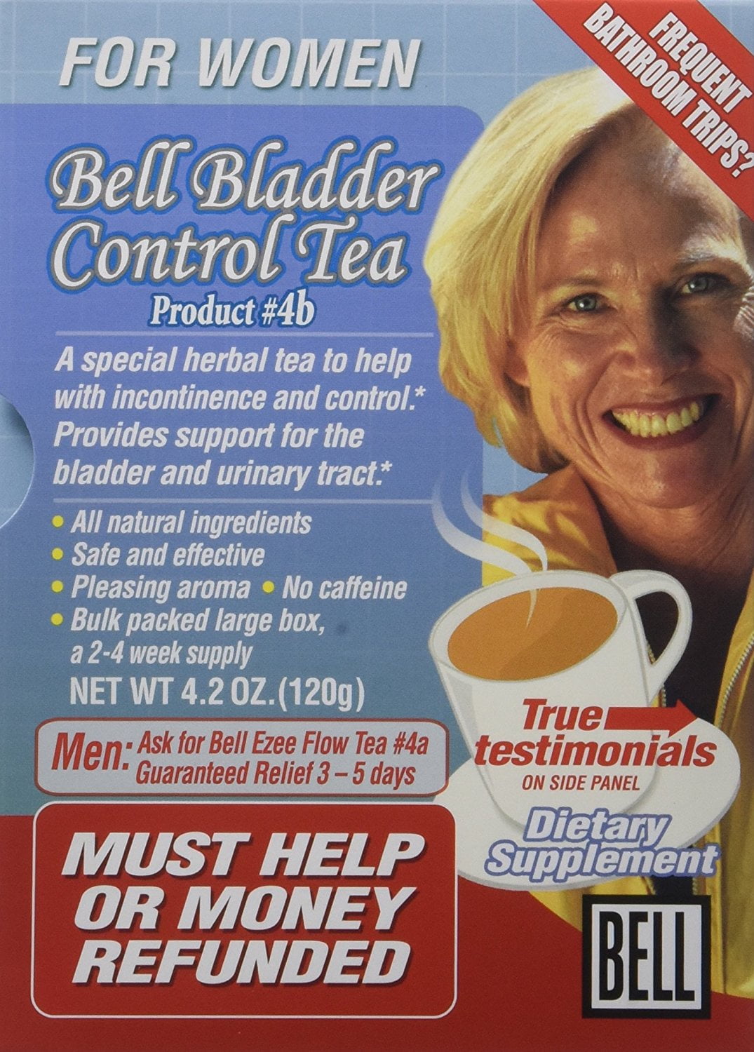 Products Bladder Control Tea for Women 120 Grams. By Bell Lifestyle