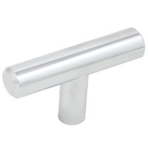 Bar Cabinet Pull, 50mm Overall Length, Polished Chrome by Stone Harbor Hardware