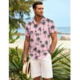 thumbnail image 4 of COOFANDY Men Hawaiian Shirts Button Down Short Sleeve Beach Shirts Pride Month, 4 of 6