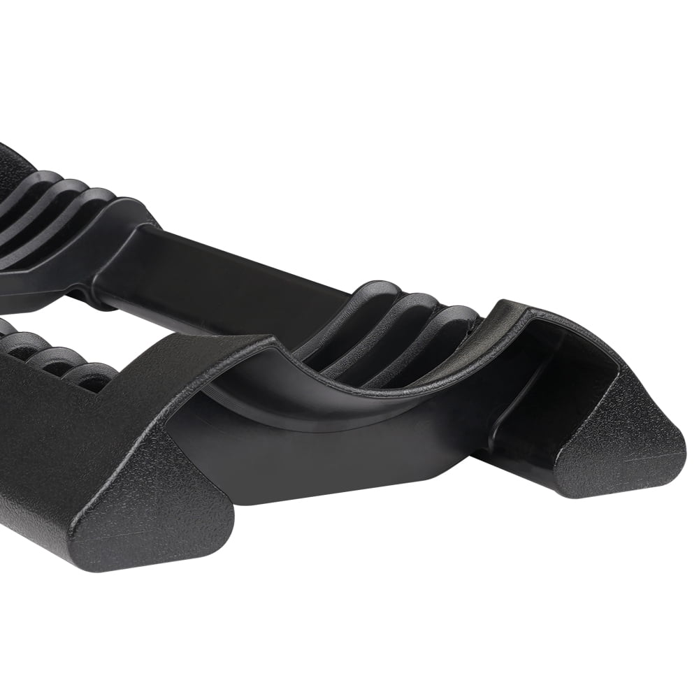 52 lbs Adjustable Dumbbell, Rubber-Coated Steel Weight with 5 Weight Settings, Black, for Home Gym Strength Training