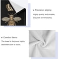 thumbnail image 4 of Coolnut 3 Piece Bath Towel Set, Soft Highly Absorbent Bathroom Towels Gold Bee and Crown Towels Fashion Print Quality Towels (Set of 3, 1 Bath Towel, 1 Hand Towel & 1 Washcloth) Washcloth Gift, 4 of 7