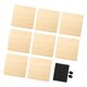 thumbnail image 4 of 8 posavasos de madera sin tratar con almohadillas antideslizantes, discos de madera resistentes al calor para Suqre, 4 of 8