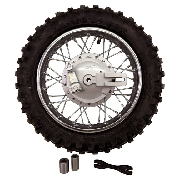 Complete Rear Rim Wheel Brake Sprocket Assembly w/ Tire for Honda CRF 110 CRF110