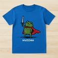 thumbnail image 2 of Huzzah Frog Knight Sword Meme Quote T-Shirt – Funny Fantasy Humor – Unisex Casual Wear, 2 of 6