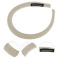 thumbnail image 2 of Unique Bargains 1 Pc Classic Elegant Knitted Twill Headband for Women for Girls 5.91"x5.51" Khaki, 2 of 4