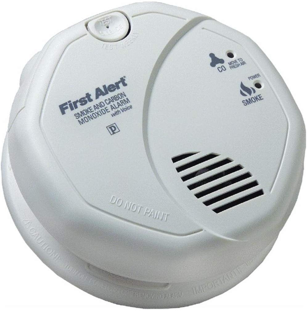 First Alert BRK SC7010BV Talking Photoelectric Smoke and Carbon Monoxide Alarm 
