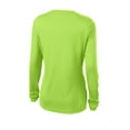 thumbnail image 6 of Sport-Tek Ladies Long Sleeve PosiCharge Competitor V Neck Tee-XL (Lime Shock), 6 of 6