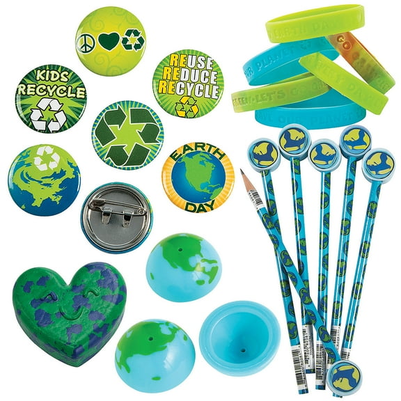 Fun Express Earth Day Prize Kit, Bulk 120 Pieces
