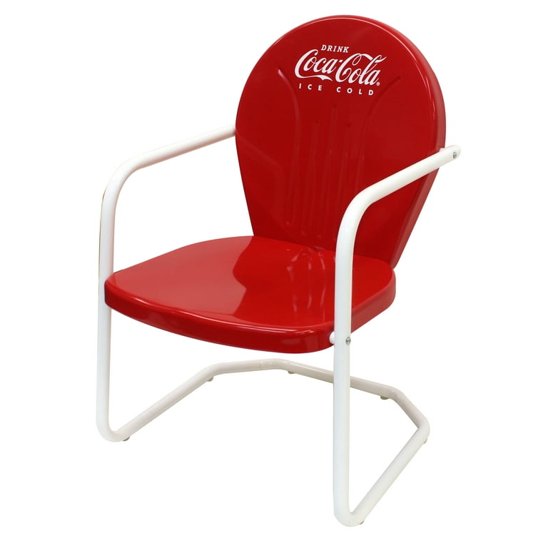 Leigh Country CP 98015 Metal Coca-Cola Adult 3 Pc Bistro Set Red