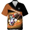 thumbnail image 3 of Personalized Billiard Hawaiian Shirt Button Down Custom Billiard Stick 8 Ball Pool Billiard Team Gift for Billiards (Pink, 3XL), 3 of 8