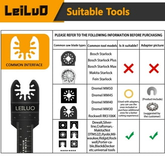 10-Piece Oscillating Multi-Tool Saw Blade Set - Fits DeWalt, Black & Decker, Makita, Ridgid, Ryobi, Fein & More (New) 2 thumbnail image