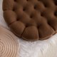 thumbnail image 3 of RV Cojín redondo con forma de galleta de 14.0 in, decorativo, cómodo, divertido, bonito cojín circular para el suelo del asiento para sofá, silla, cama, coche (café), 3 of 5