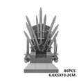 thumbnail image 1 of 86 Pcs MOC Building Blocks Game Peripheral Iron Throne Plastic Puzzle Set, A Powerful Gift for Inspiration, 1 of 3