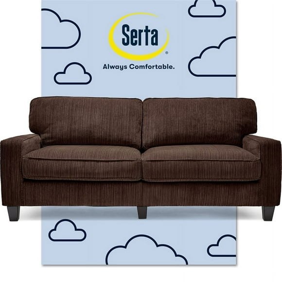 Serta Palisades 78" Sofa Brown Fabric