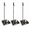 3 Pack Dustpan, variant on 3 Pack Stainless Steel Dustpan Metal With Handle Heavy Duty Dust Pan Upright For Home Office Lobby