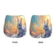 thumbnail image 3 of Daiia Sunshine Colorful Cloud Rabbit Pattern Women's 2 in 1 Running Shorts - Lightweight Athletic Workout Gym Yoga Shorts Liner with Phone Pockets-Large, 3 of 7