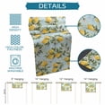 thumbnail image 6 of Summer Lemon Table Runner 108 Inches, Tropical Botanical Leaves Light Blue Bed Runner Dresser Scarves Tabletop for Indoor Outdoor Parties/Ceremony/Banquet, 13"x 108", 6 of 9