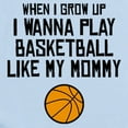 thumbnail image 2 of CafePress - Basketball Like My Mommy Body Suit - Long Sleeve Cotton Baby Bodysuit, 2 of 4