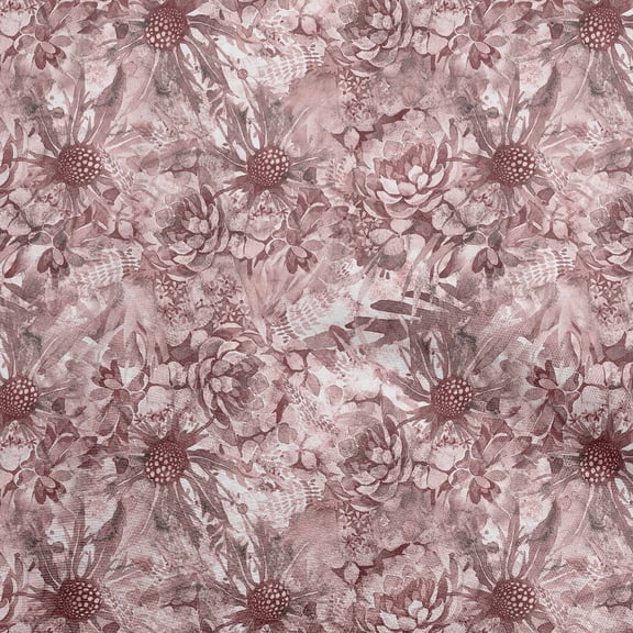 oneOone Cotton Poplin Twill Pink Fabric Abstract Floral Quilting Supplies Print Sewing Fabric By The Yard 56 Inch Wide-3rc