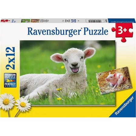 Ravensburger Children's Puzzle - 05718 Our Farm Animals - 2 x 12 Pieces Puzzle for Children from 3 Years