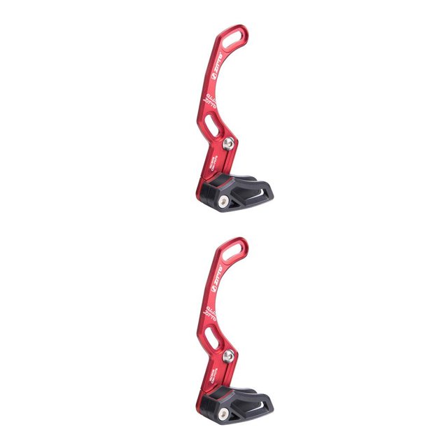 Eigraketly Guía de cadena de bicicleta de montaña Guía de cadena de engranajes de aleación de aluminio 1x Accesorios 05 y rojo 2Conjunto