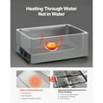 thumbnail image 4 of KFFKFF Commercial Food Warmer, 1200W Electric Stainless Steel Steam Food Warmer, Fast Heating Countertop Buffet Bain Marie, 4 of 9