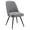 Charcoal, variant on Martel Swivel Chair in Charcoal Herringbone Fabric with Black Legs