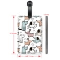 thumbnail image 2 of Blue, Orange & Pink Dog Toss - Luggage ID Tags / Suitcase Identification Cards - Set of 2, 2 of 5