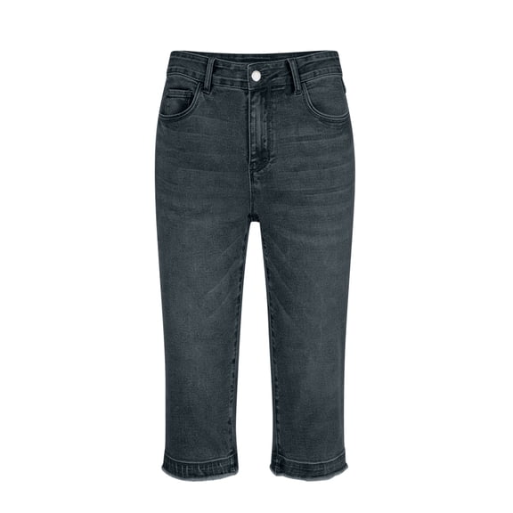 CHUMUD Skinny Jeans for Women Slim Leg Trendy Denim Pants Mid Rise Stretchy Capri Pants
