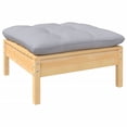 thumbnail image 3 of vidaXL 6 Piece Garden Lounge Set with Grey Cushions Pinewood, 3 of 4