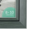 thumbnail image 6 of Contemporary Rectangular Picture Frame - for a 8" x 10" Photo - Gray and Black, 6 of 7