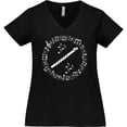 thumbnail image 3 of Inktastic Flute Musician Instrument Gift Women's Plus Size V-Neck T-Shirt, 3 of 5