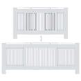 thumbnail image 6 of vidaXL Engineered Wood Radiator Cover White 80.7", 6 of 11