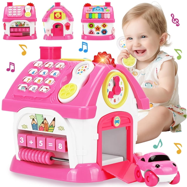 Casa musical Montessori de Toy Dreampark 8 en 1 para niñas de 1 a 2 años