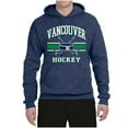 thumbnail image 2 of Wild Bobby City of Vancouver Hockey Fantasy Fan Sports Unisex Hoodie Sweatshirt, Vintage Heather Navy, Small, 2 of 5