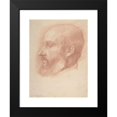 thumbnail image 2 of Alphonse Legros 19x24 Black Modern Framed Museum Art Print Titled - Study of a Head of a Man (1837-1911), 2 of 5