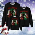 thumbnail image 2 of RXMEKW Chandail de Noël à Capuche pour Femmes Manches Longues Col Rond Haut Imprimé Ensemble Familial Assorti pour Photos de Vacances, 2 of 7