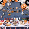 thumbnail image 4 of ZHAOCHENG Globos de Halloween: decoraciones de Halloween, kit de tapices de Halloween, 48 globos, 25 accesorios fotográficos, pancartas, calabazas, coronas de letras, 4 of 5