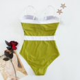 thumbnail image 4 of JAKANYQ Women'S Triangle Swimsuit Splicing Large Size Solid Color Swimsuit Lightweight Flowy Swimsuit, S, 4 of 4