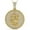 Yellow Gold Finish, variant on Real Genuine 3.00 Cwt Moissanite Diamond Hip Hop Zodiac Astrology Birth Sign Lucky Virgo Maiden Horoscope 14K Gold Finish Pendant Charm Set