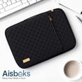 thumbnail image 7 of Aisboks 15.6-16'' Laptop Sleeve Case, Classic Slim Laptop Bag with Gold Metal Logo, Professional Protective Computer Cover for MacBook Pro 16, Dell XPS 16, HP, Lenovo, Asus, Black, 7 of 7