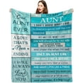 thumbnail image 1 of LHSHID Aunt Gifts Blanket Gifts for Aunt Aunt Gifts from Niece/Nephew Best Aunt Ever Gifts Gifts for Aunts from Niece Aunt Birthday Gift Christmas Birthday Gifts for Aunt 30"x40", 1 of 9