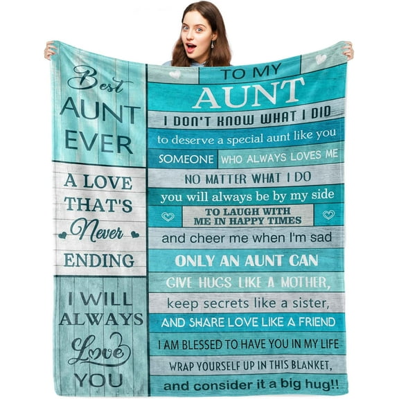 LHSHID Aunt Gifts Blanket Gifts for Aunt Aunt Gifts from Niece/Nephew Best Aunt Ever Gifts Gifts for Aunts from Niece Aunt Birthday Gift Christmas Birthday Gifts for Aunt 30"x40"