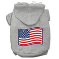 thumbnail image 1 of Paws And Stripes Screen Print Pet Hoodies Grey Xxxl(20), 1 of 1